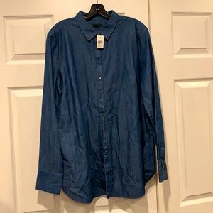 Denim / Jean Shirt Tunic (New with Tags) Size XL L